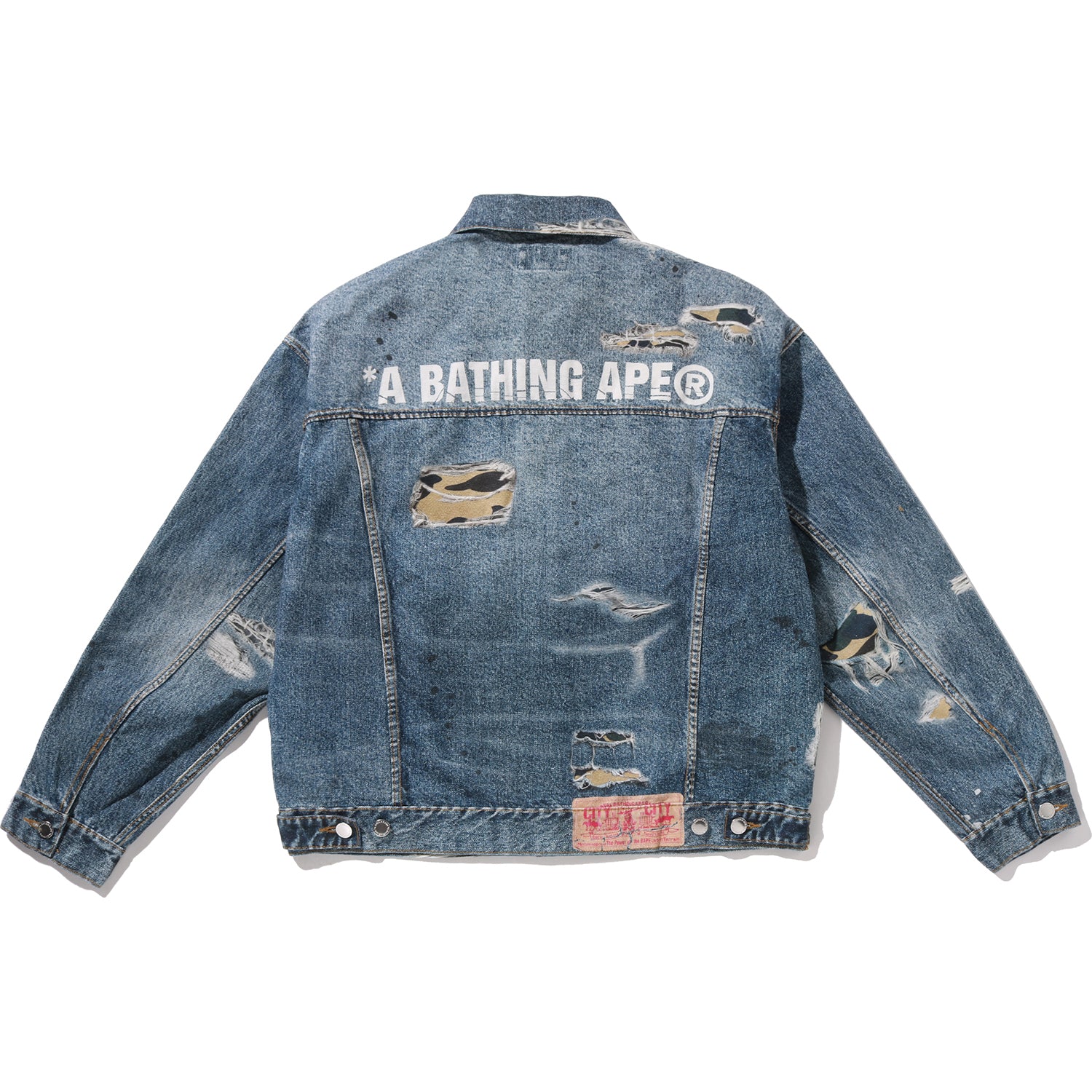 Alternative view of FAKE PRINT TRUCKER JACKET MENS