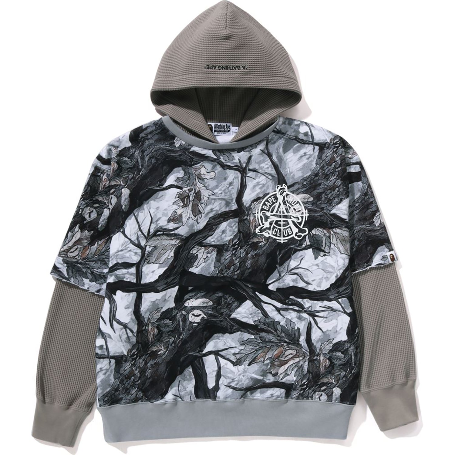TREE EDGE CAMO LAYERED PULLOVER HOODIE MENS - Image 6