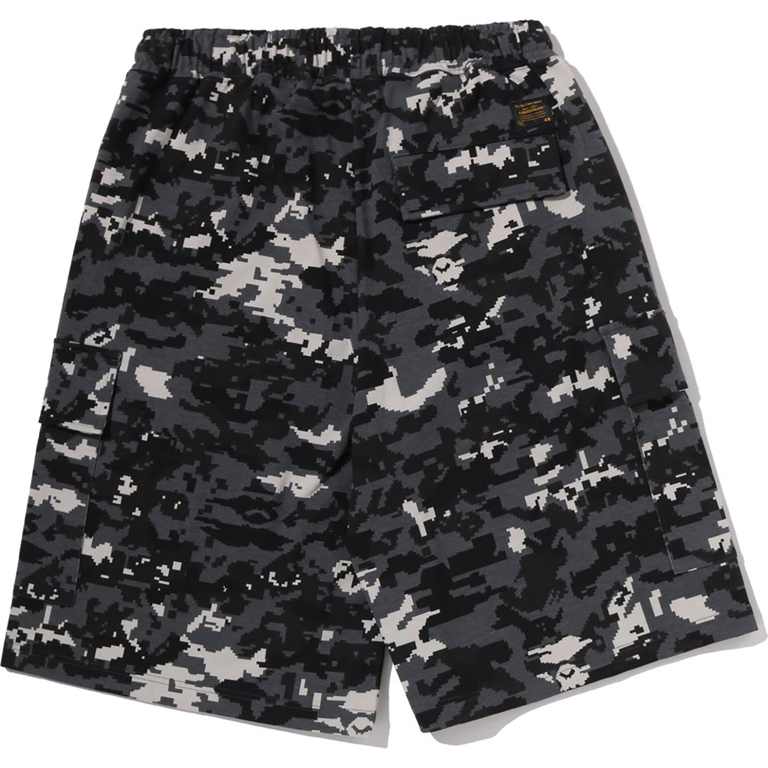 Alternative view of MULTI PIXEL CAMO BAPE STA LOGO CARGO RELAXED FIT SWEAT SHORTS MENS