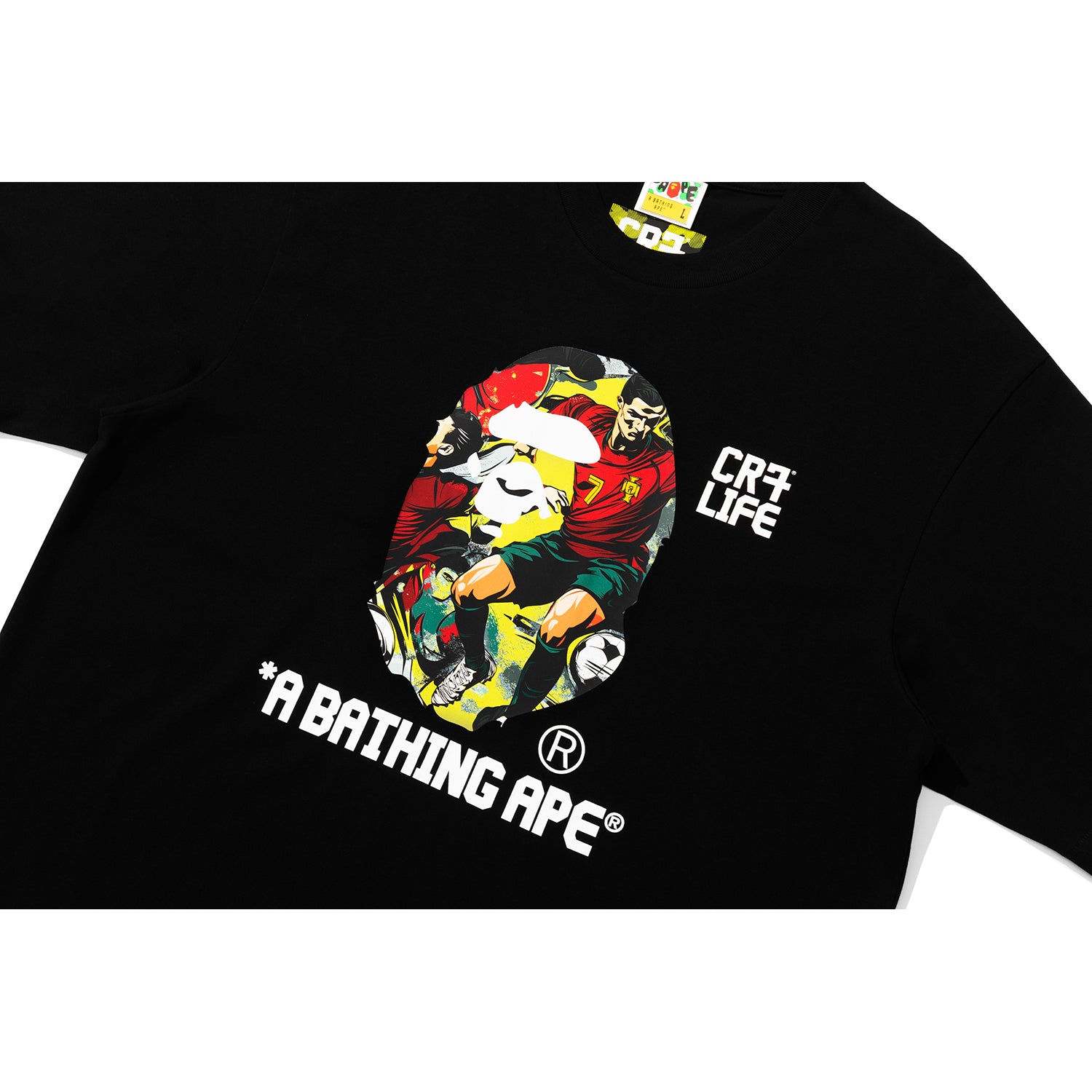 Alternative view of BAPE X CR7 LIFE GRAPHIC A BATHING APE RELAXED FIT TEE #2 MENS