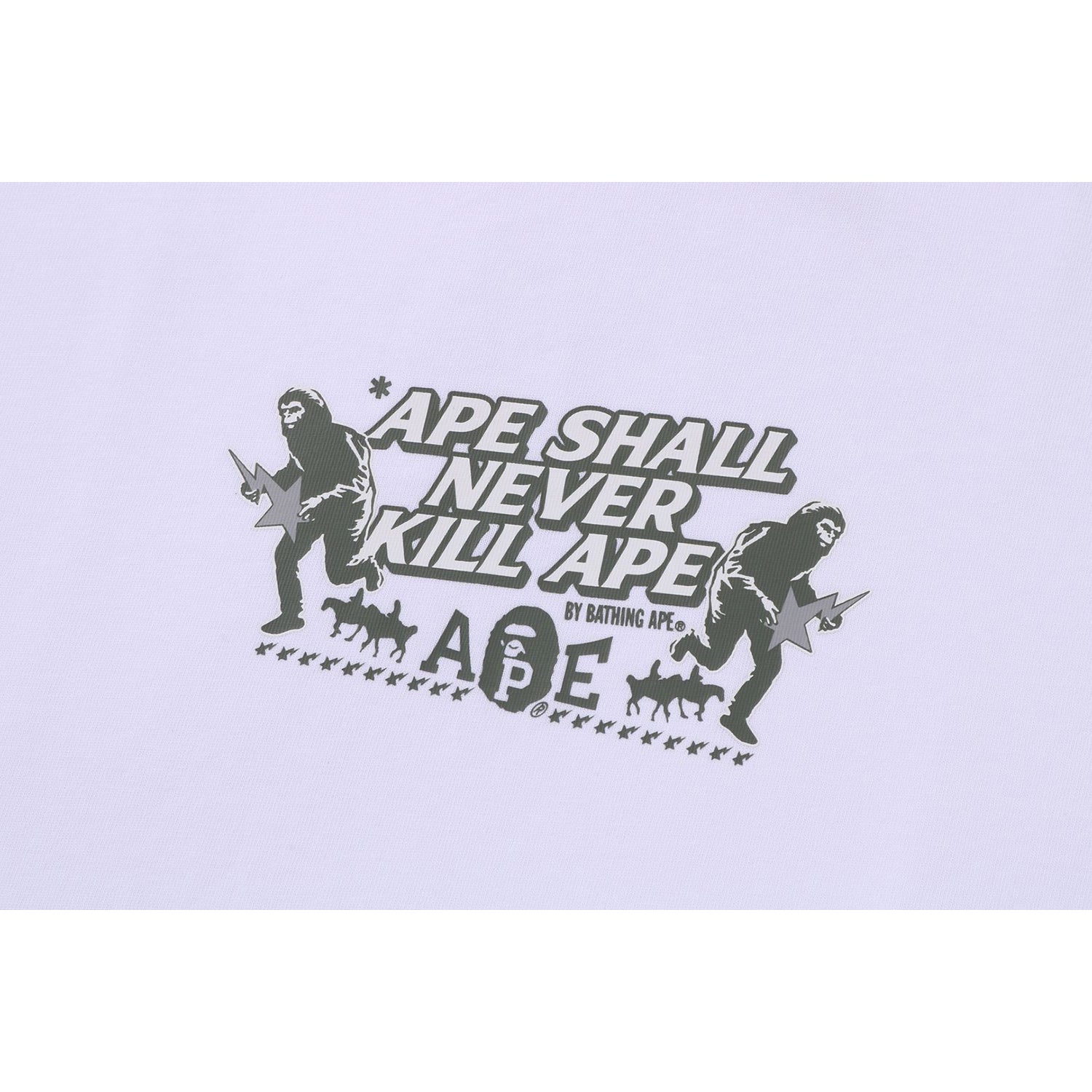 Alternative view of BAPE SLOGAN RELAXED FIT TEE MENS