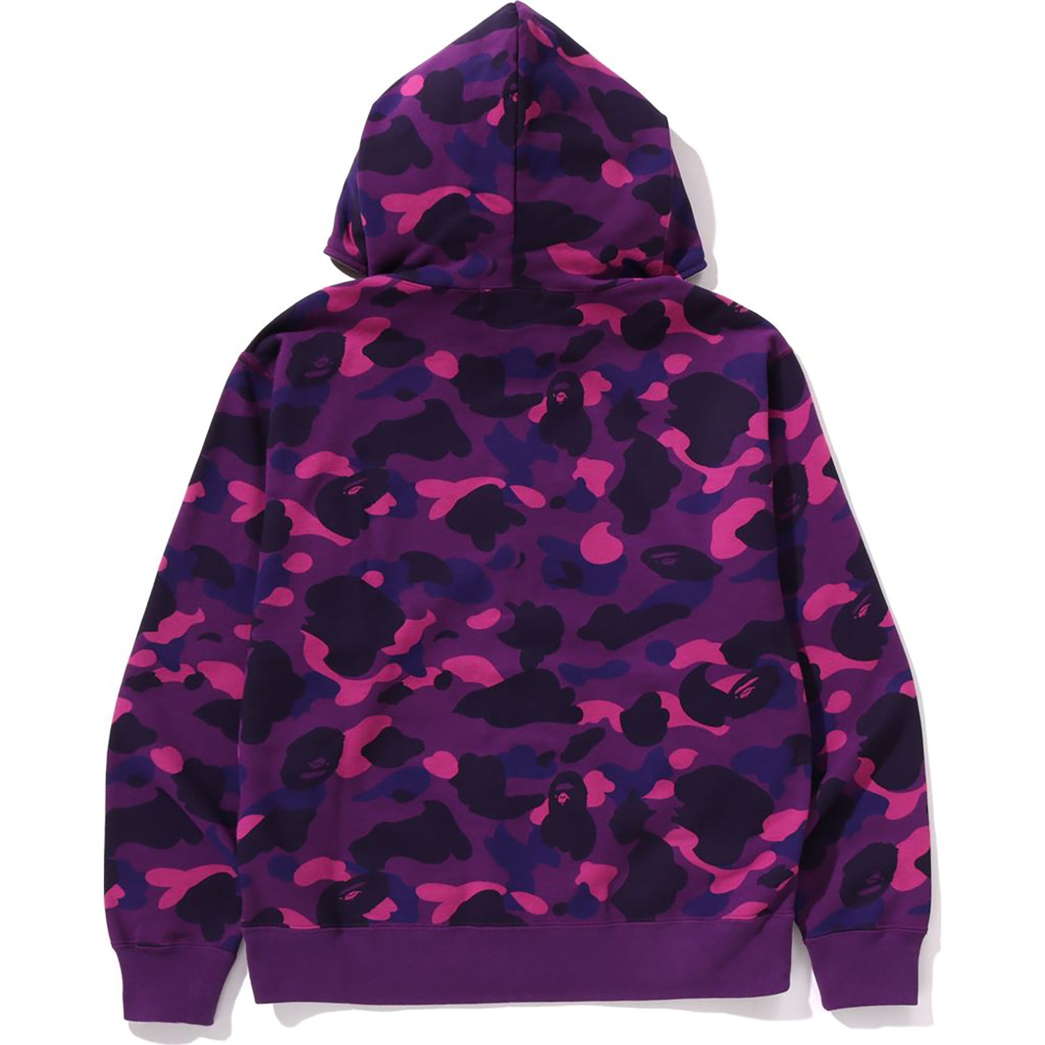 Alternative view of ONE POINT COLOR CAMO CROPPED FULL ZIP HOODIE MENS