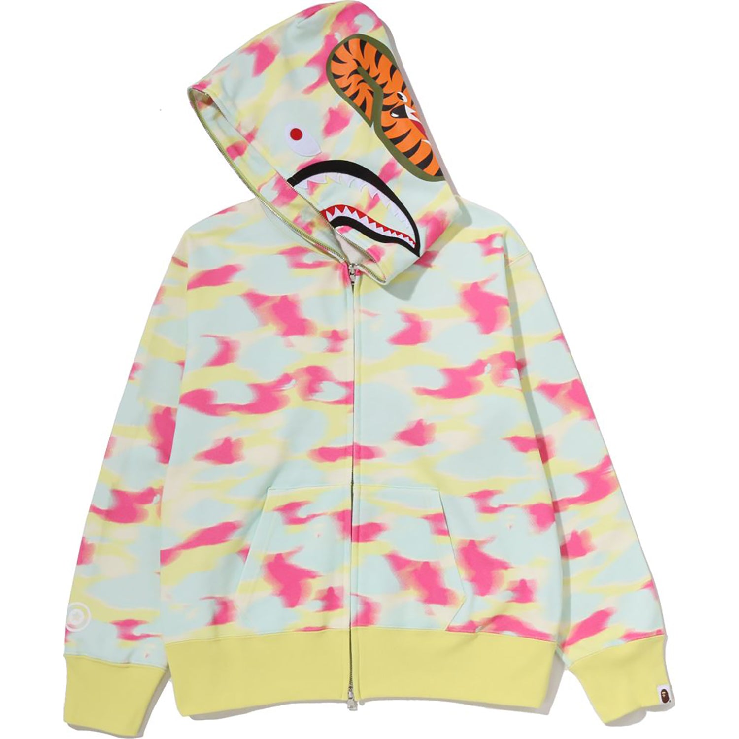 Alternative view of SCREEN CAMO SHARK FULL ZIP HOODIE LADIES