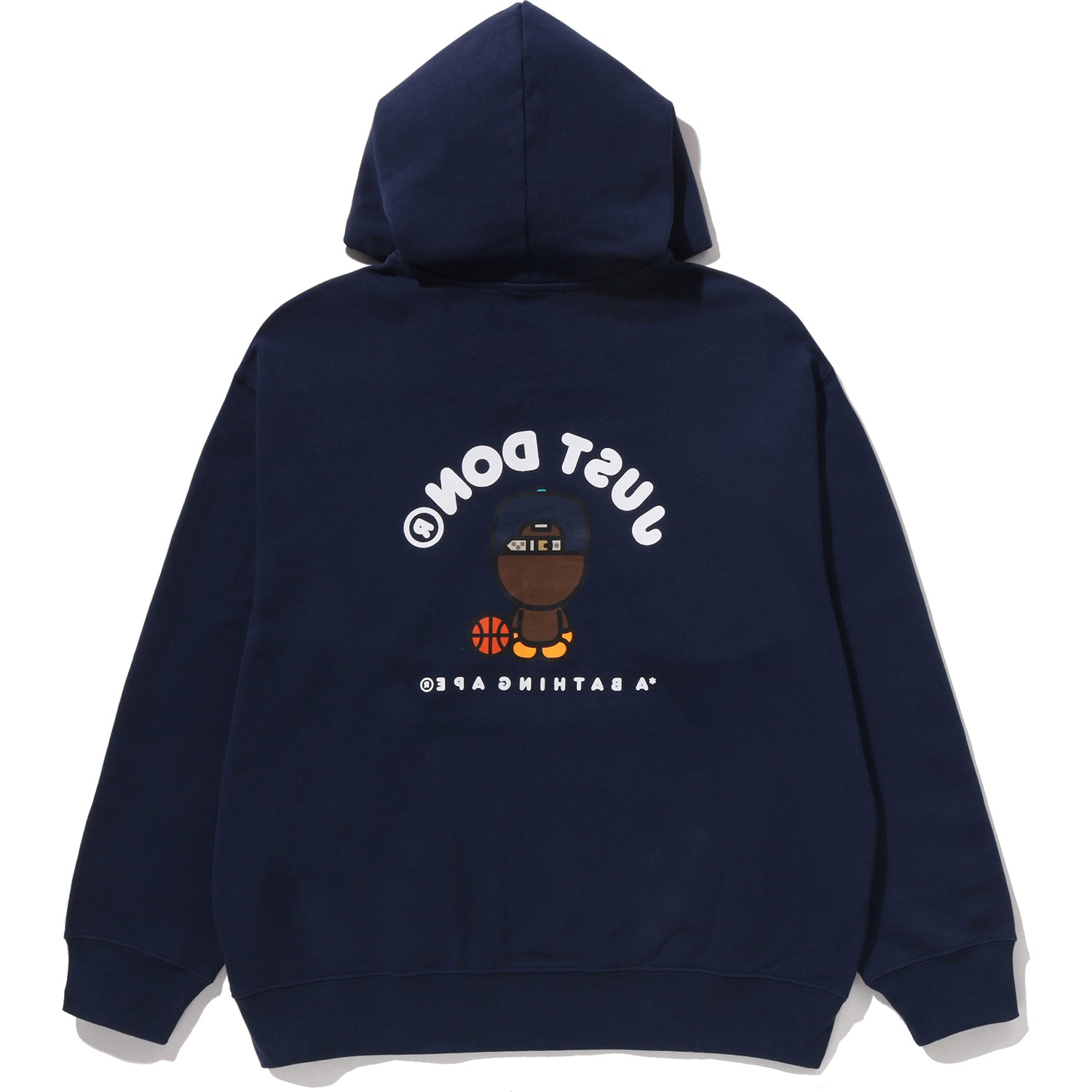 Alternative view of BAPE X JUST DON MILO RELAXED FIT PULLOVER HOODIE MENS